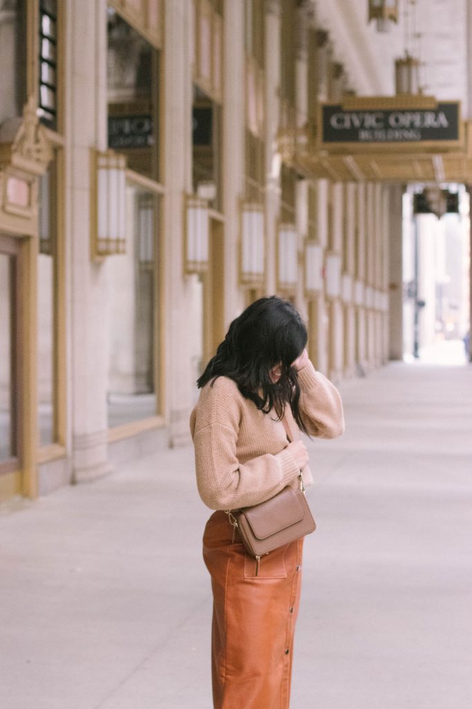 How To Wear Faux Leather Skirt